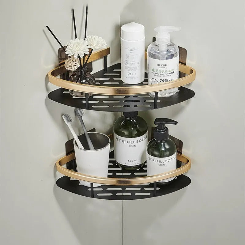 étagères murales de luxe antirouille pour accessoires de bain - vue 10 sur 17