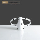 Black And White Polka Dot Double Ear Vase Decoration, Cave Style Homestay Sample Board Room Minimalist Flower Set