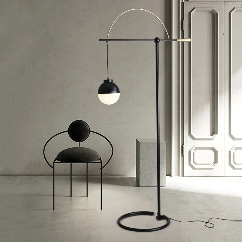 lampadaire de pêche créatif style minimaliste pour intérieur - vue 4 sur 7
