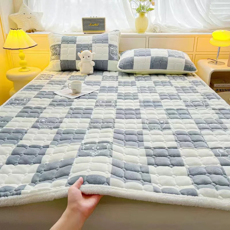 surmatelas en velours chaud épais pour un confort optimal - vue 10 sur 15