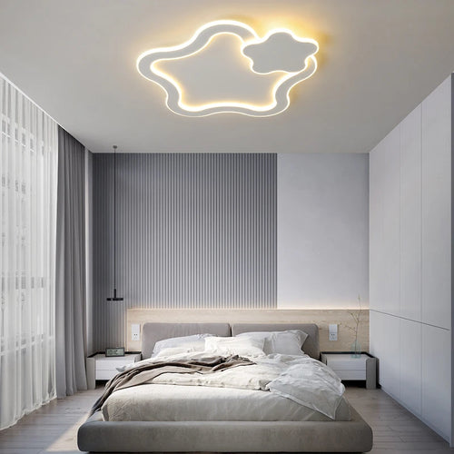 Modern nordic minimalist romantic creative LED ceiling light - vue 5 sur 16