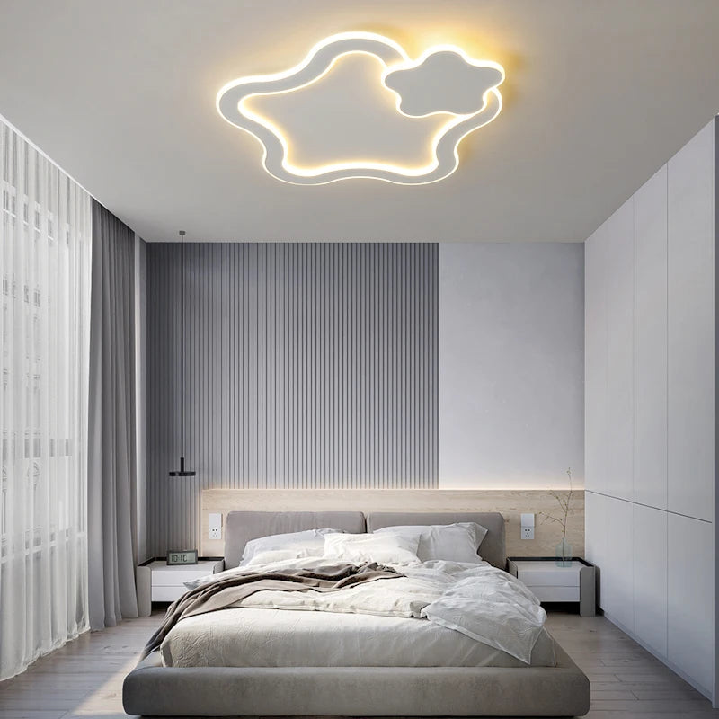 Modern nordic minimalist romantic creative LED ceiling light - vue 5 sur 16
