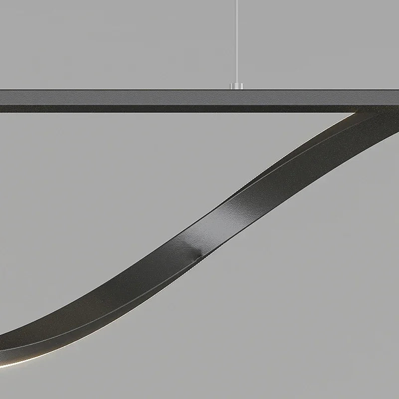 suspension led minimalistes en verre gradation luminaire domestique - vue 7 sur 8