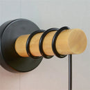 Modern minimalist nordic loft wood and iron wall light