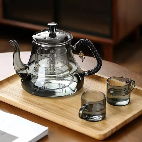 théière verre borosilicate 1 2l infuseur intégré 14x12cm