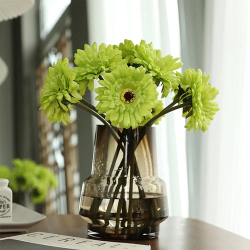 lot de têtes de fleurs artificielles gerbera pour décoration intérieure et extérieure - vue 3 sur 11