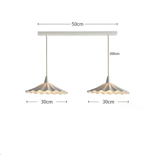 suspension LED 30 cm blanc en céramique style japonais - vue 12 sur 12