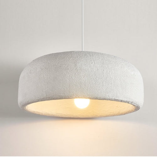 Suspension design avec abat-jour arrondi blanc Mango - vue 6 sur 6