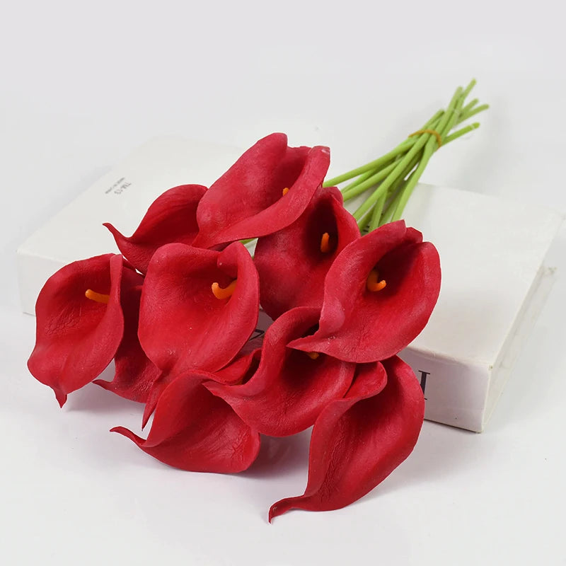 lot de fleurs artificielles lys calla pour mariage et décoration - vue 17 sur 17