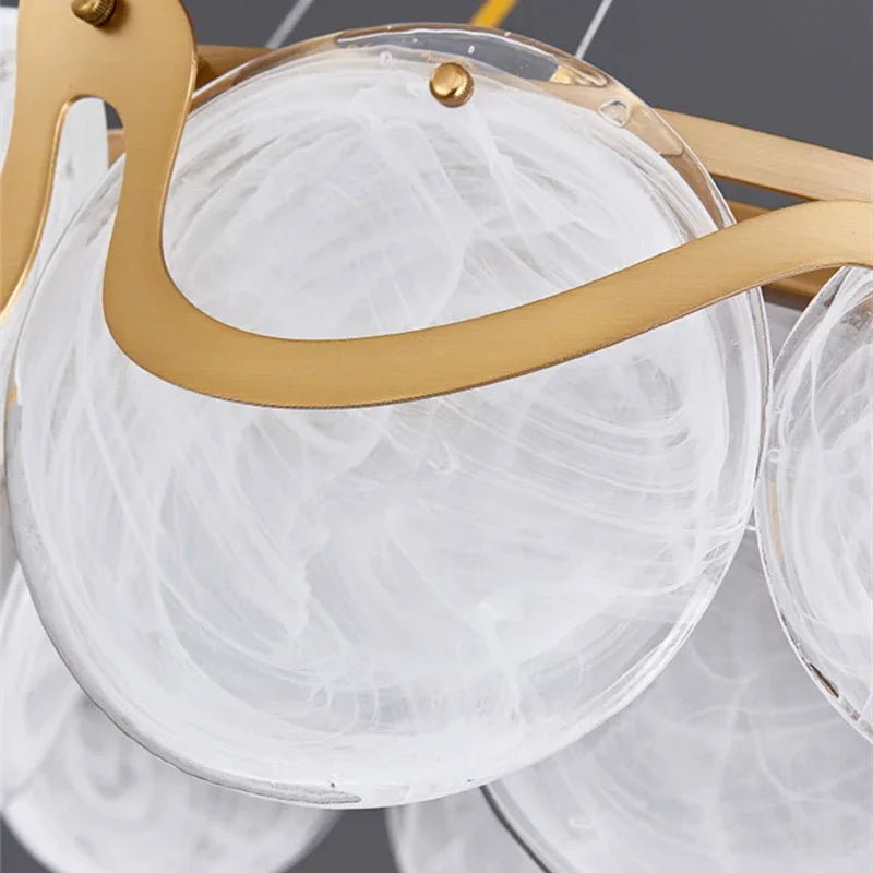 lustre en verre de brume de nuage nordique 	 d'ampoule - vue 5 sur 10