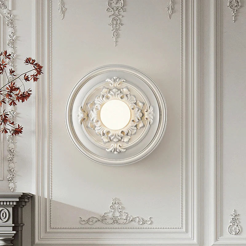 applique murale ronde rétro haut de gamme en verre - vue 6 sur 8