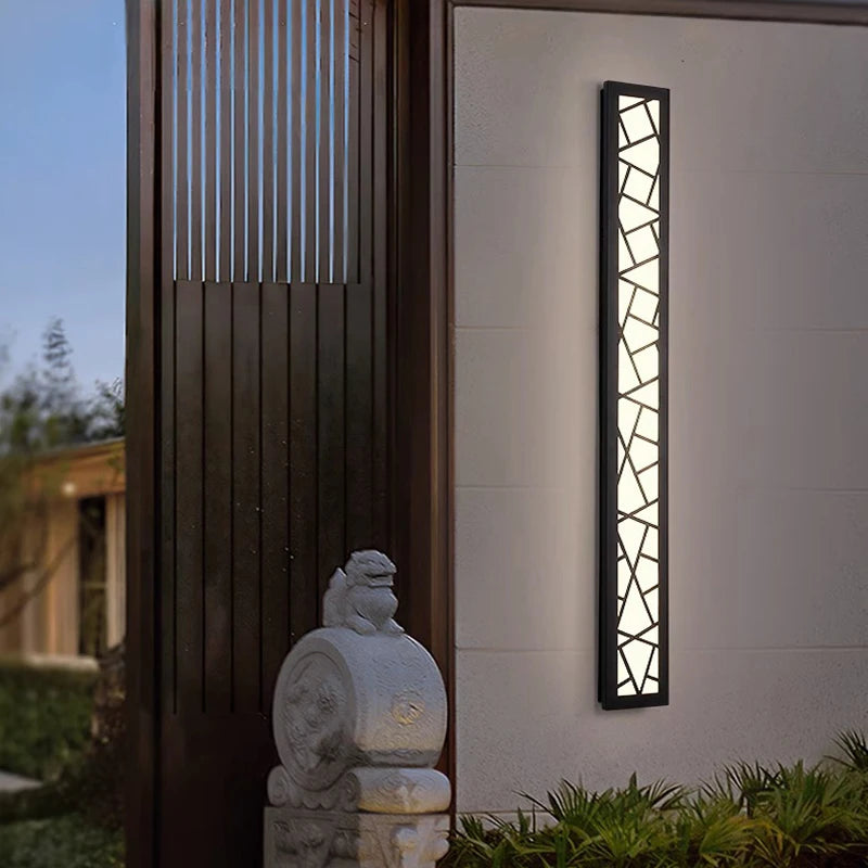 applique murale led style chinois lumière chaude 3000k acrylique métal - vue 5 sur 11