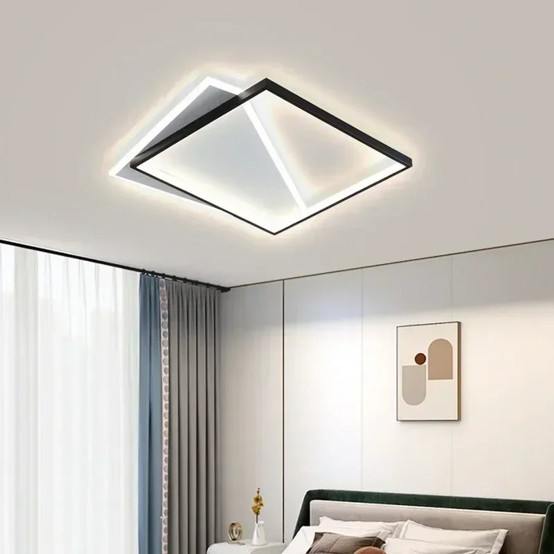 Creative geometric minimalist ceiling light modern decorative lamp - vue 3 sur 14