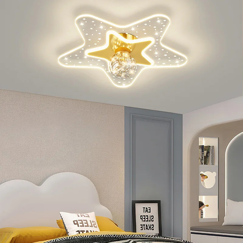 plafonnier ciel étoilé moderne pour chambre d'enfant - vue 3 sur 14
