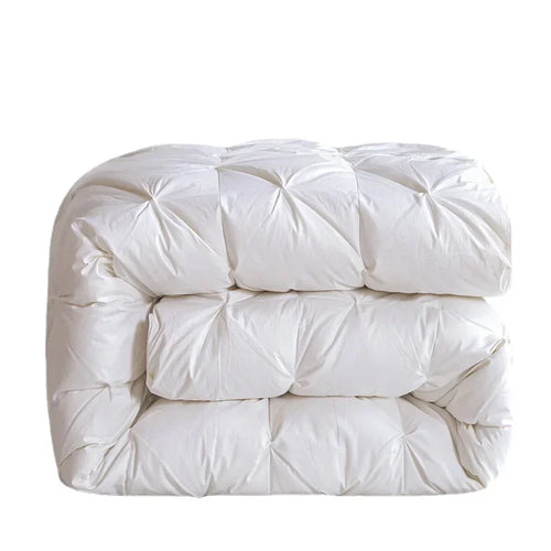 Temperature controlled down quilt, white goose down quilt, single person cotton quilt with thickened core for warmth and comfort - vue 2 sur 11