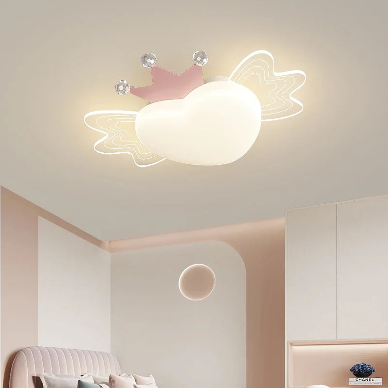 plafonnier led avion en forme de cœur design nordique protection des yeux - vue 4 sur 8