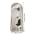 Bow Full Length Mirror 180x80cm, Full Body Wall Mirror With Aluminum Frame,Full Body Mirror for Bedroom Living Room