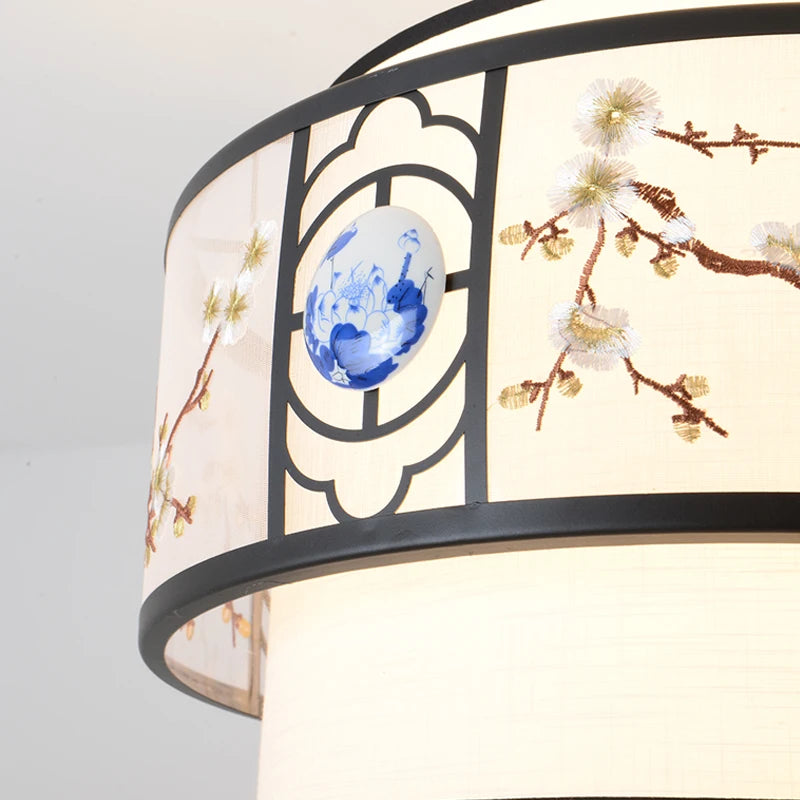 lustre restaurant chinois éclairage intérieur rétro suspension table nouvelle collection - vue 6 sur 9
