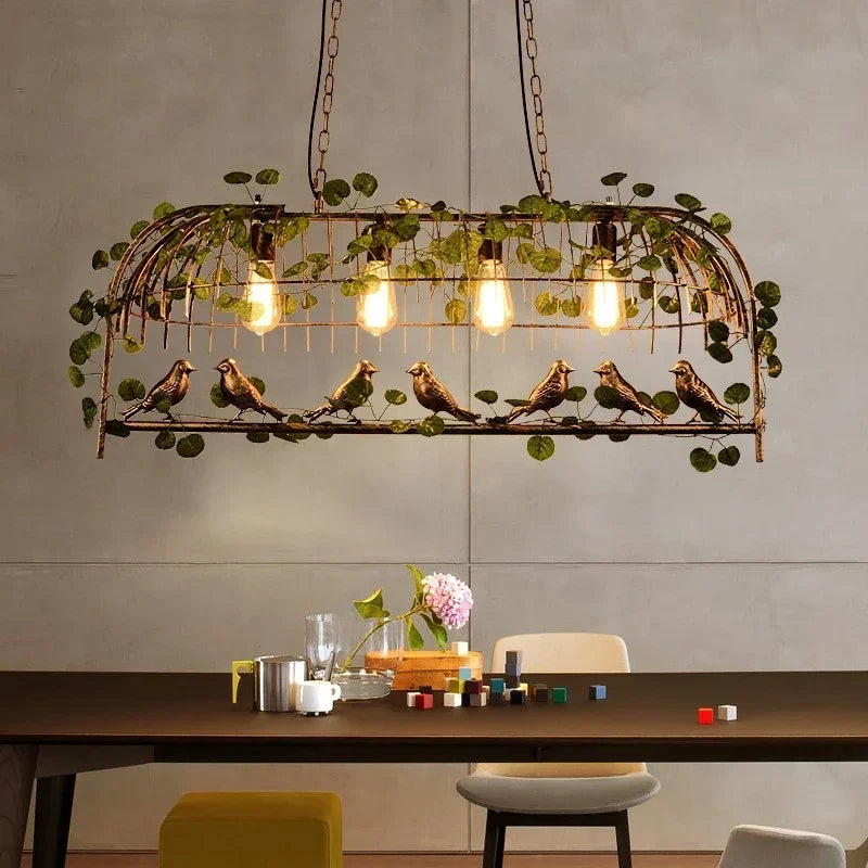 lustre végétal pour décoration de restaurant et bar - vue 6 sur 14