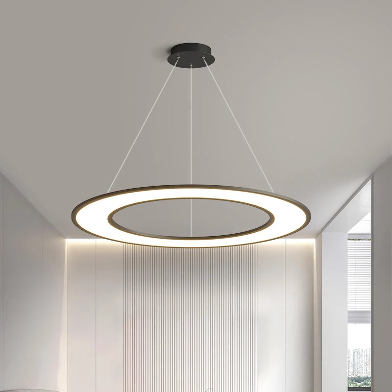 Plafonnier Circulaire Ultra-mince moderne à LEDs lumières pour salon éclairage intérieur décor à la maison Luminaria cuisine chambre - vue 3 sur 18