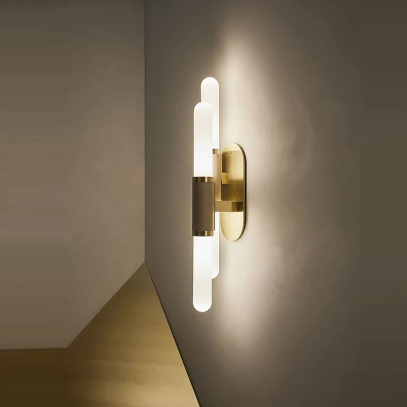 Nordique Designer De Luxe Restaurant Chambre Chevet Applique Moderne Fond Mur Modèle Chambre Applique Simple LED Lumière Décorative - vue 5 sur 10