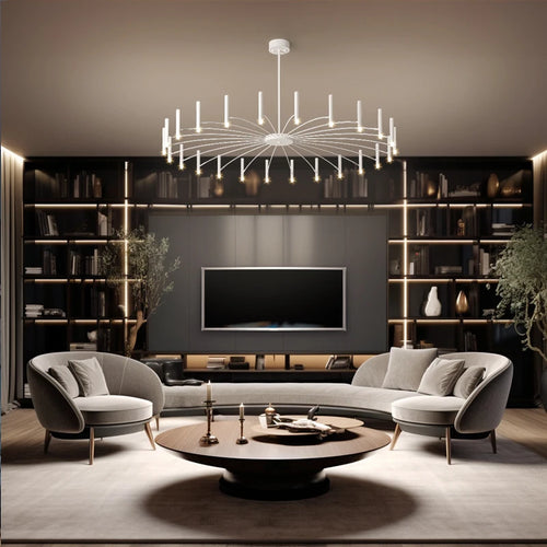 Éclairage intérieur plafond décoration lustre salon lumière salle à manger lumière chambre 110V220V utilisable branche lustre - vue 3 sur 9