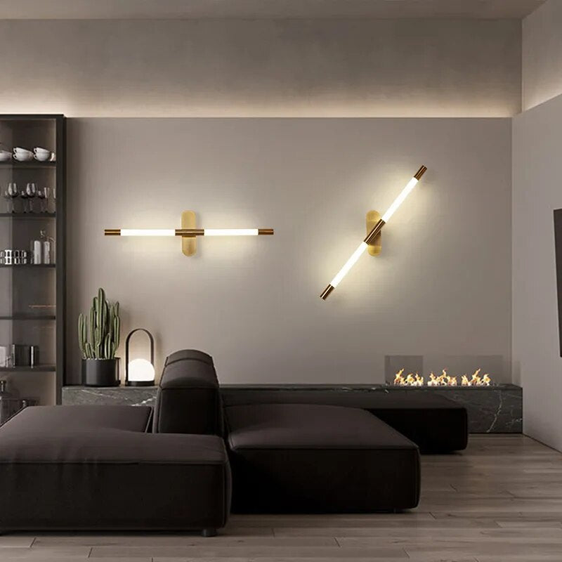 Applique murale LED longue ligne au design nordique moderne - vue 5 sur 8