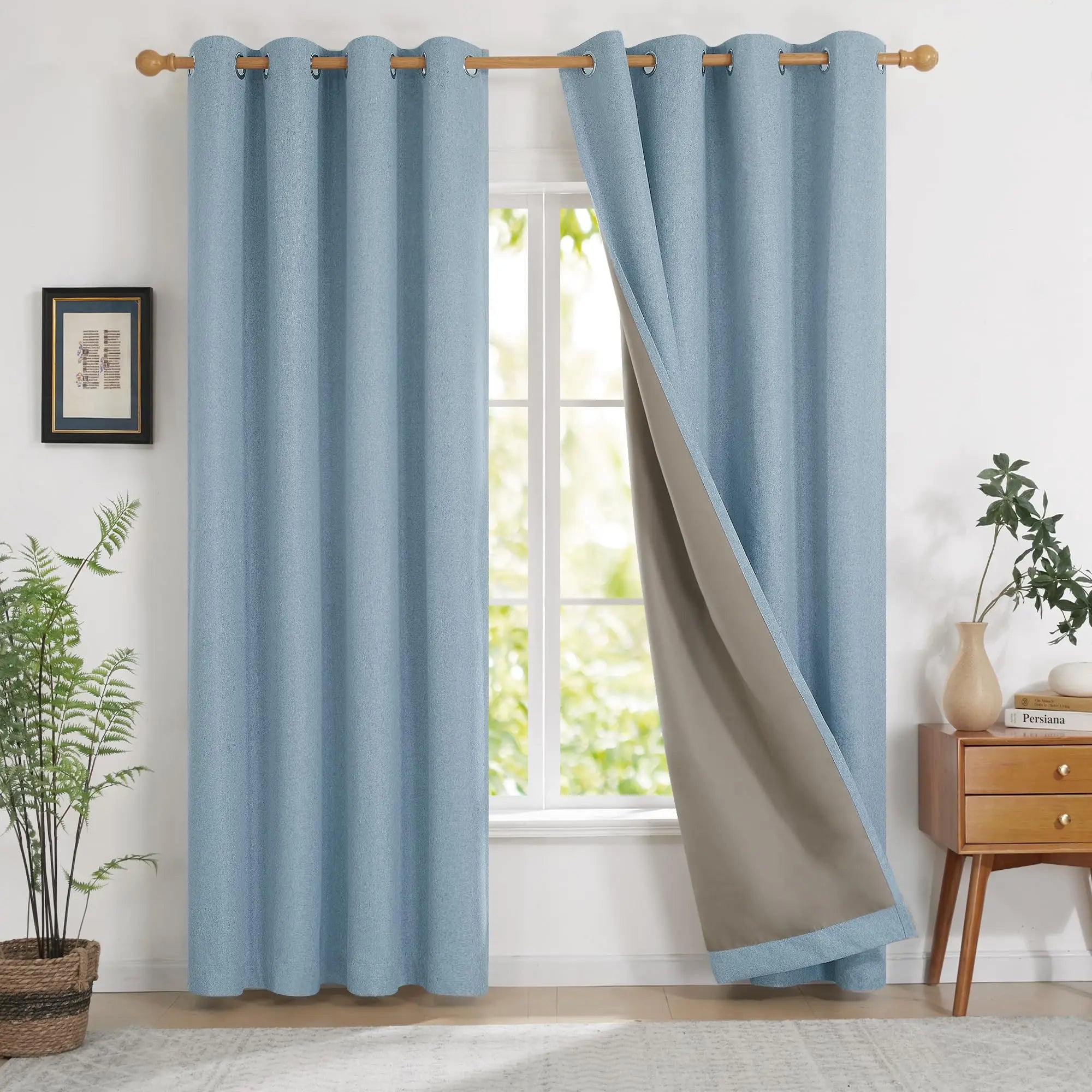 Rideau occultant sur mesure extra long antibruit moderne - vue 3 sur 10