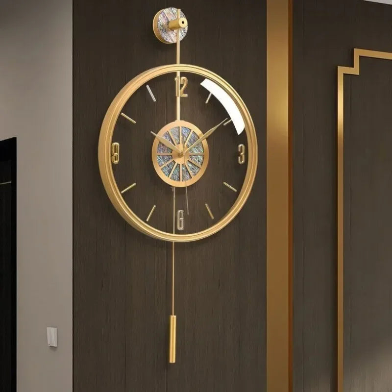 horloges murales de luxe modernes et silencieuses pour décoration créative - vue 2 sur 7