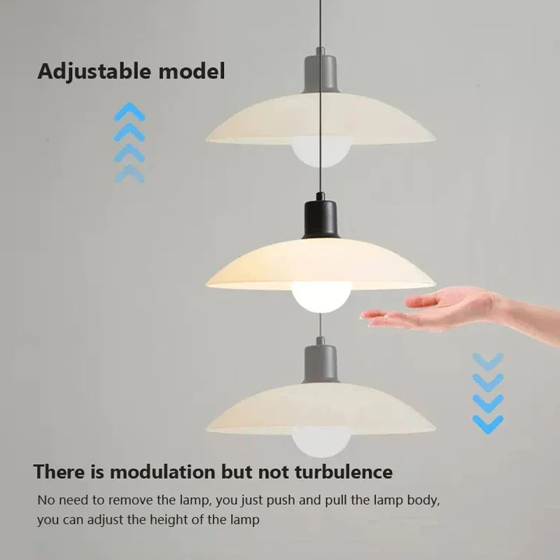 Modern minimalist LED pendant light for decorative lighting - vue 5 sur 9