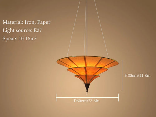 suspension wabi sabi pour décoration intérieure asiatique élégante - vue 10 sur 9
