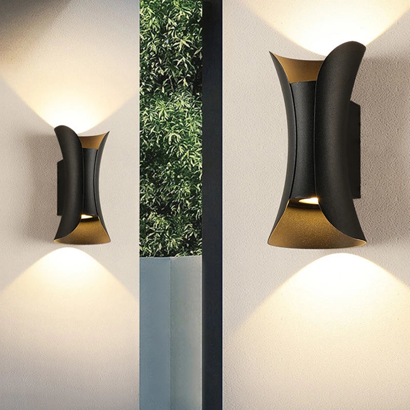 10W 20W 30W up down led wall lamp warm white or white 6000k wall light with black or white wall sconce housing AC85-265V - vue 7 sur 8