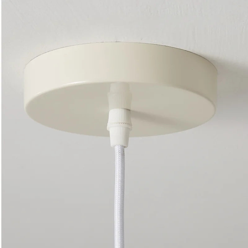 Nordique Bauhaus Rétro Blanc Restaurant Suspension Lumières Médiéval Designer Salle À Manger Lampe De Table Chambre Chevet Plafond Lustre - vue 7 sur 9