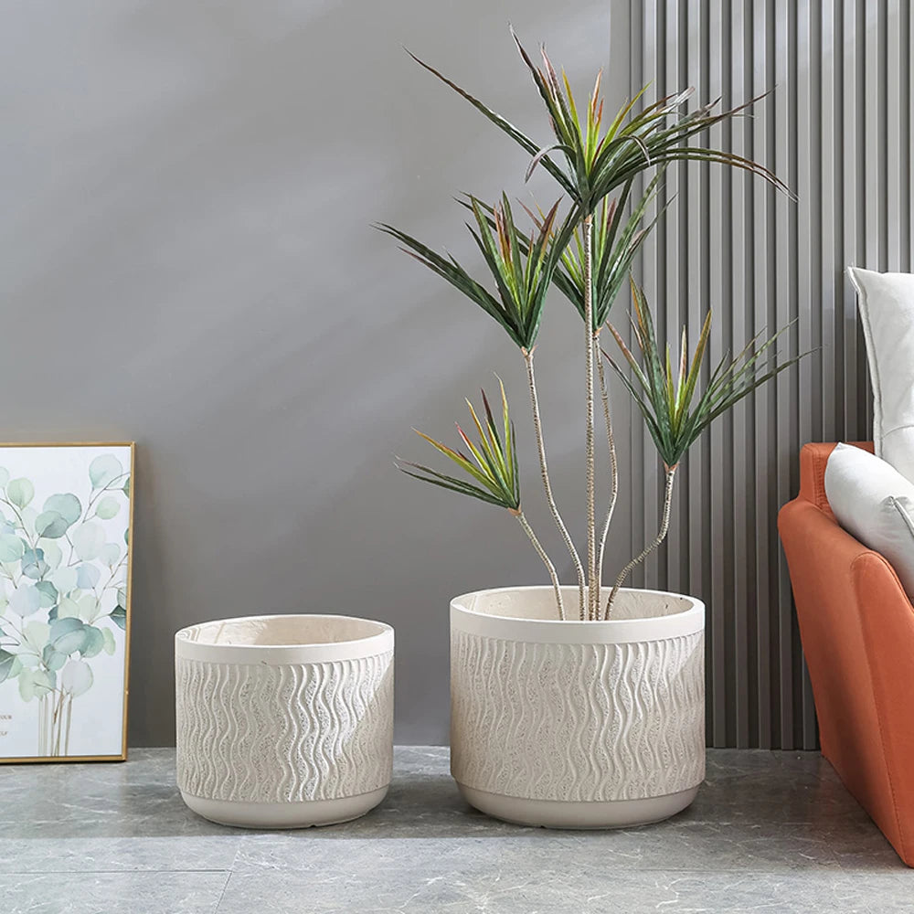 moule en silicone moderne pour pot de fleurs en béton léger et luxueux - vue 4 sur 22