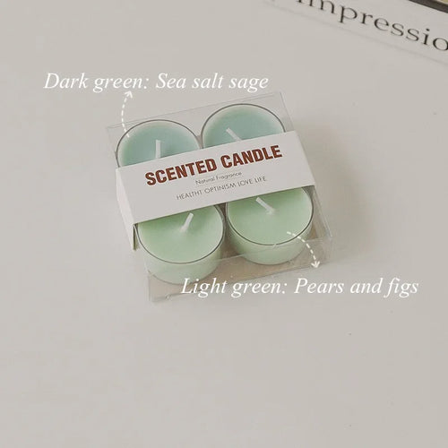 lot de 4 bougies parfumées en cire de soja pour décorations et événements