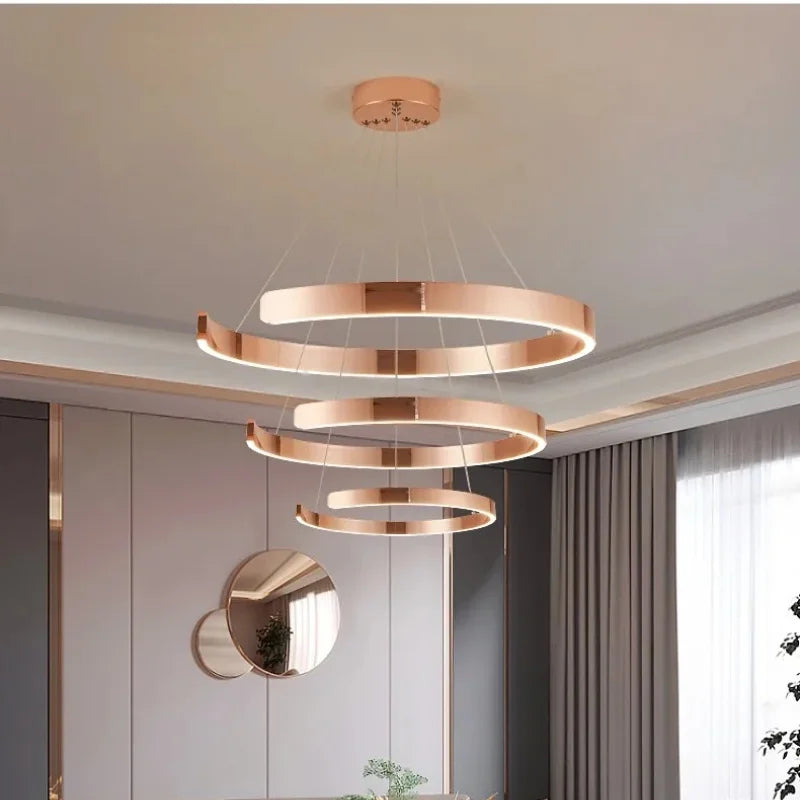 lampes led simplifiées suspendues pour décoration d'intérieur