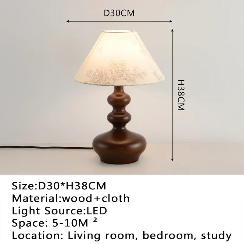 Modern desk lamp, retro creative living room, study room, villa, hotel bedroom, interior decoration, glossy LED bedside lamp - vue 20 sur 21