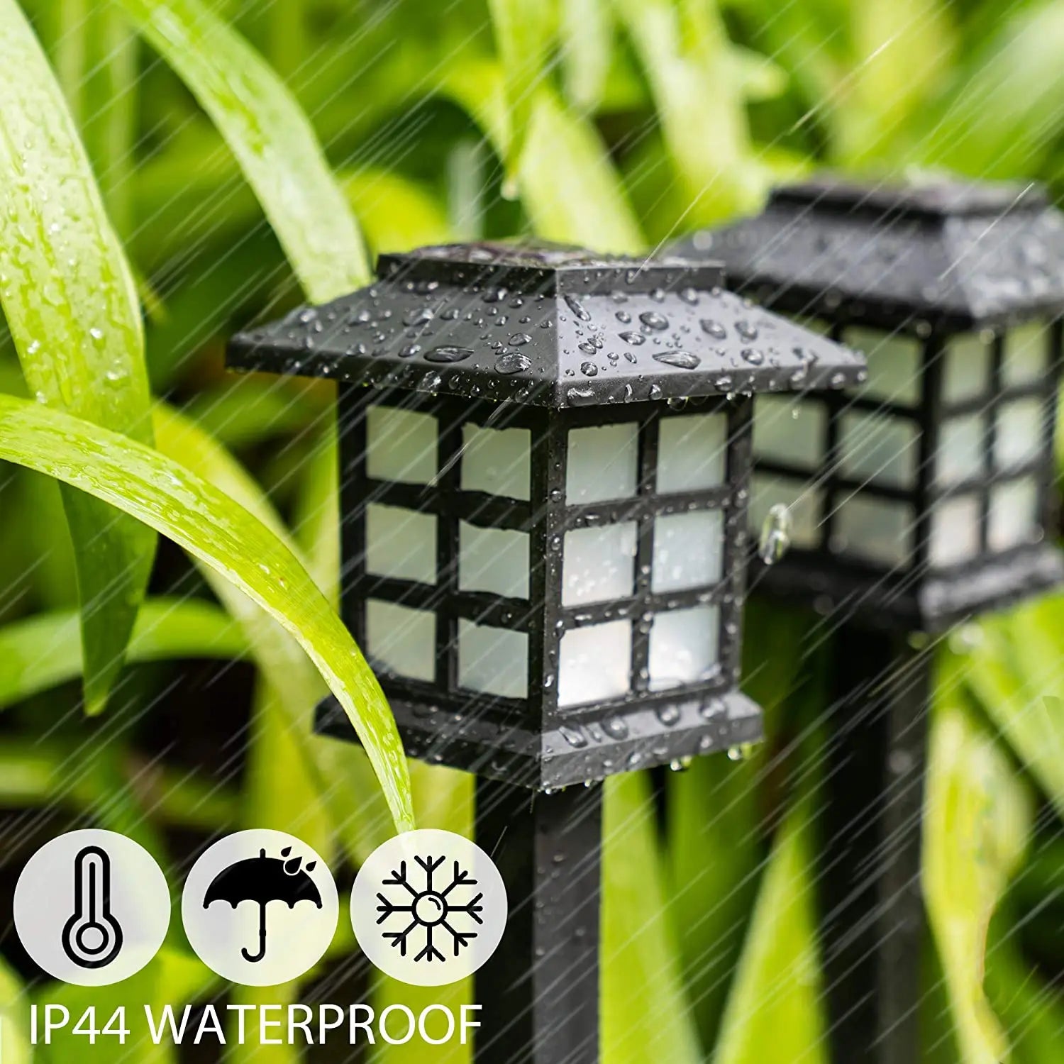lampes solaires étanches pour décoration de jardin extérieur - vue 5 sur 11