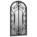 70x30 cm Black Garden Mirror for Outdoor Use, Home Decoration Wall Wall Decoration Living Room Decoration