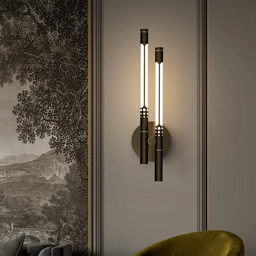 Applique murale LED en cuivre au style nordique Vintage - vue 2 sur 12