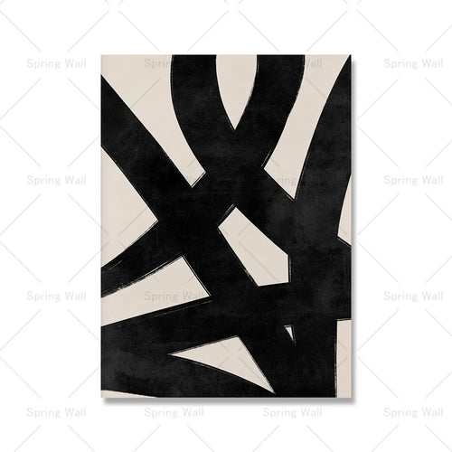 Modern minimalist abstract art poster wall decor for interiors