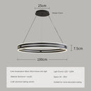 Modern circular chandelier for creative and minimalist interior decor