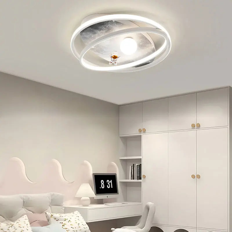 plafonnier astronaute led pour chambre d'enfants créatif moderne - vue 5 sur 7