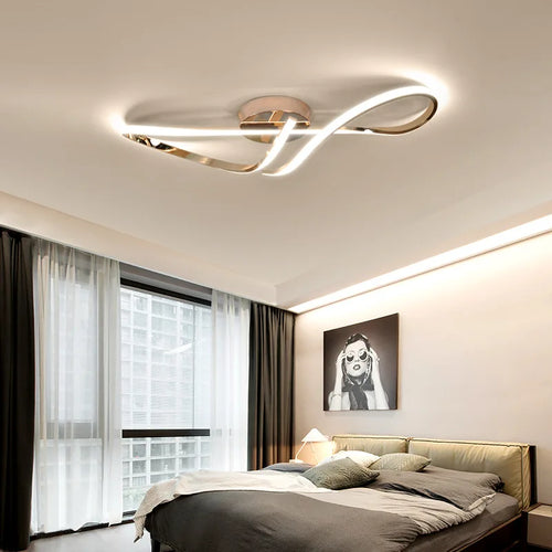 plafonnier led salon lumière créative décorative intérieur - vue 4 sur 6