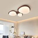 plafonnier design moderne led en bois pour éclairage intérieur