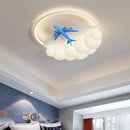 lustre moderne led pour enfant en forme d'avion