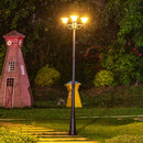 Solar LED garden lamp for outdoor paths and garden