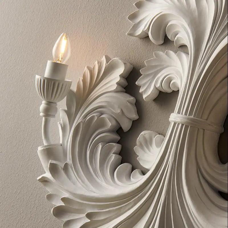 applique murale rétro en plâtre gaufré pour un éclairage original - vue 5 sur 7