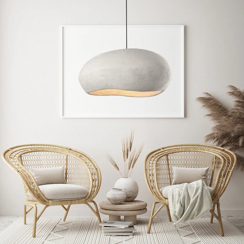 lustre nordique wabi sabi style rétro pour décoration maison - vue 4 sur 7