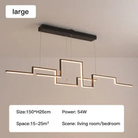 Adjustable modern minimalist LED pendant lights for interior decor